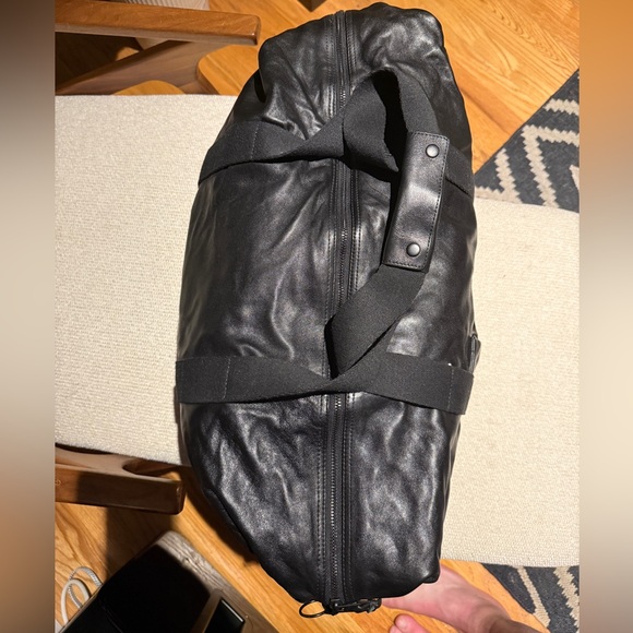 AllSaints | All Saints Leather Travel Weekender bag / duffel - Picture 4 of 6